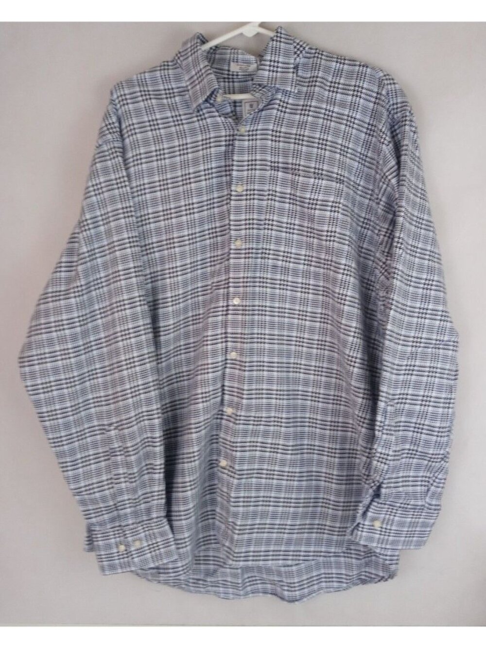 Peter Millar Men's Blue & White Dress Shirt Size XL